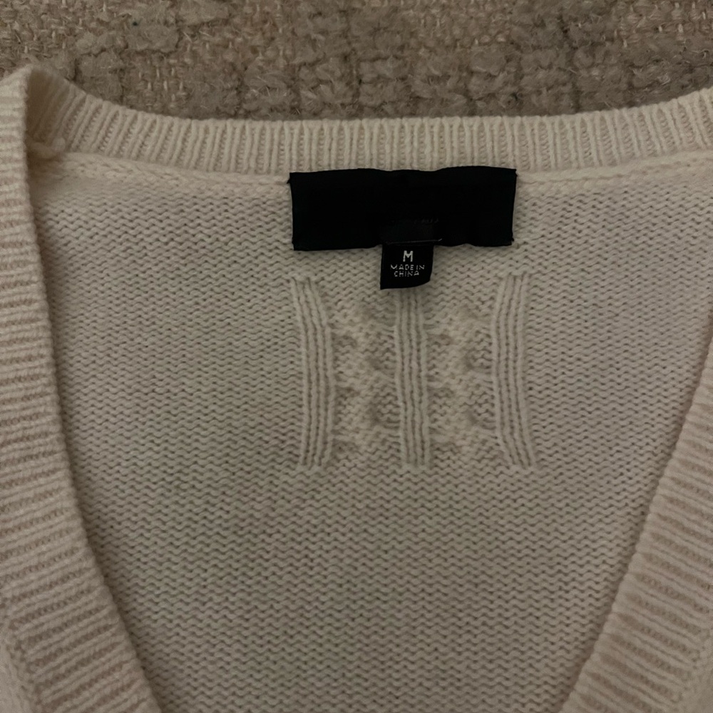 Nili Lotan Wool Fabienne Sweater Cream/White - Picture 7 of 9
